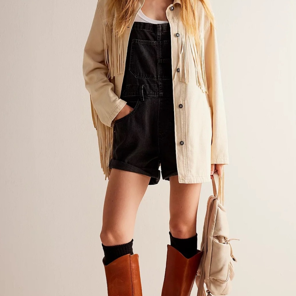 We The Free Ziggy Shortalls (Mineral Black) Size XS